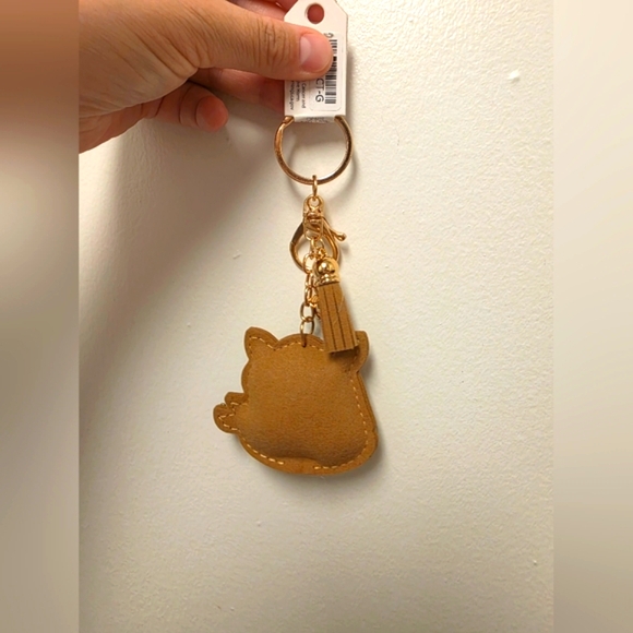Gold and Brown Rhinestone Horse Keychain - Picture 2 of 2